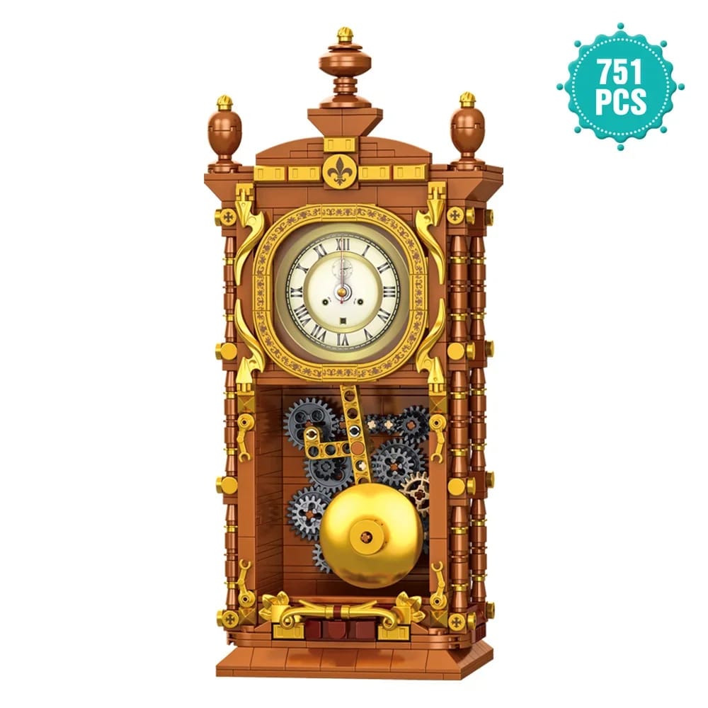 Creative decorative brick clock model kit