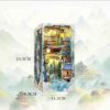 Tiny Miniature Book Shelf Insert with Detailed Furniture and Decor